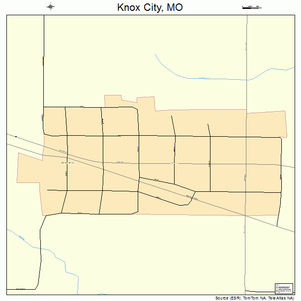 Knox City, MO street map