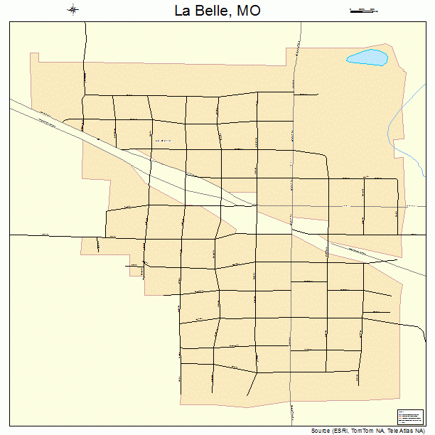 La Belle, MO street map