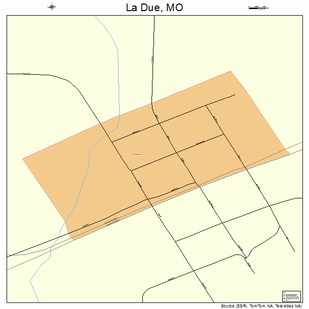 La Due, MO street map