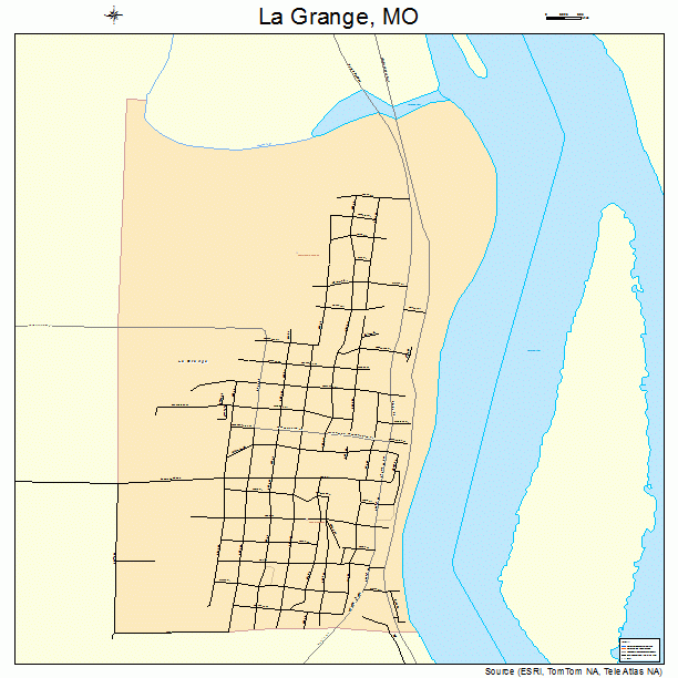 La Grange, MO street map