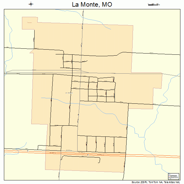 La Monte, MO street map