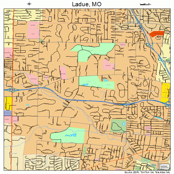 Ladue, MO street map