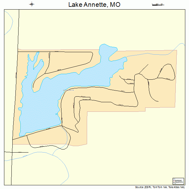 Lake Annette, MO street map