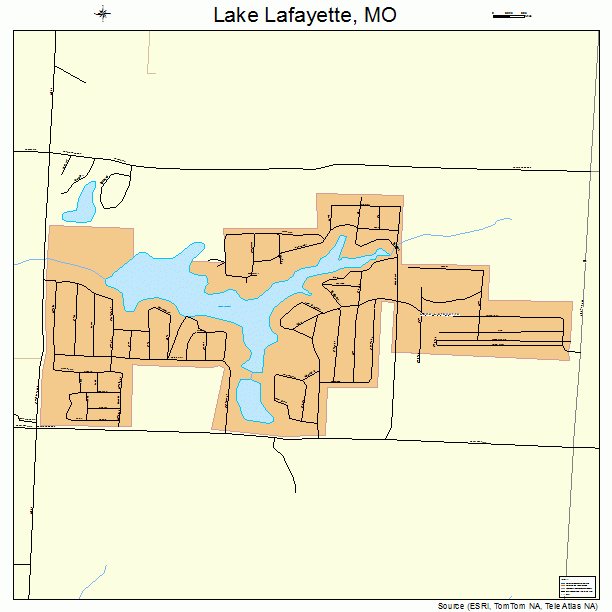 Lake Lafayette, MO street map