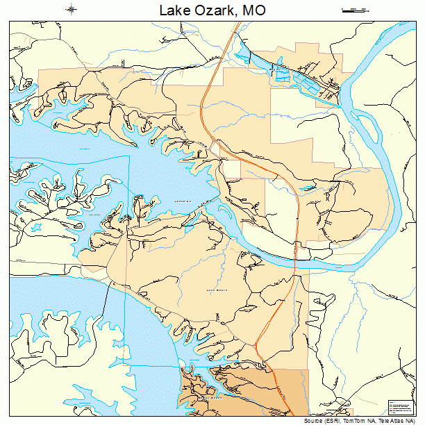 Lake Ozark, MO street map