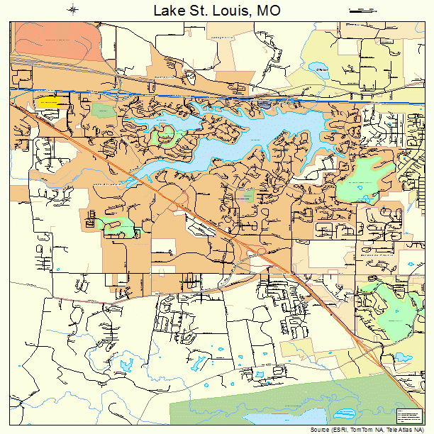 Lake St. Louis Missouri Street Map 2940043