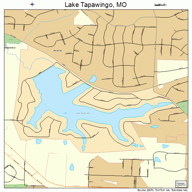 Lake Tapawingo, MO street map