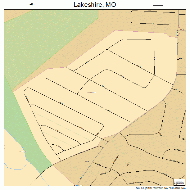 Lakeshire, MO street map