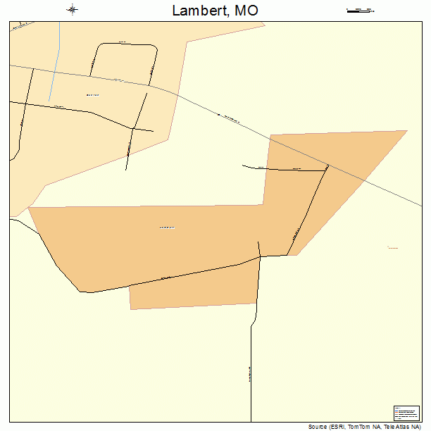 Lambert, MO street map