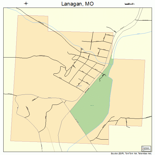 Lanagan, MO street map