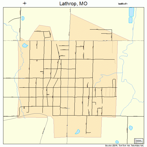 Lathrop, MO street map