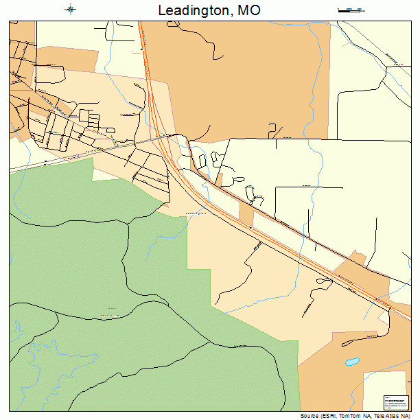Leadington, MO street map