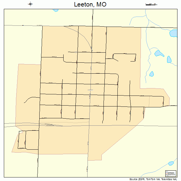 Leeton, MO street map