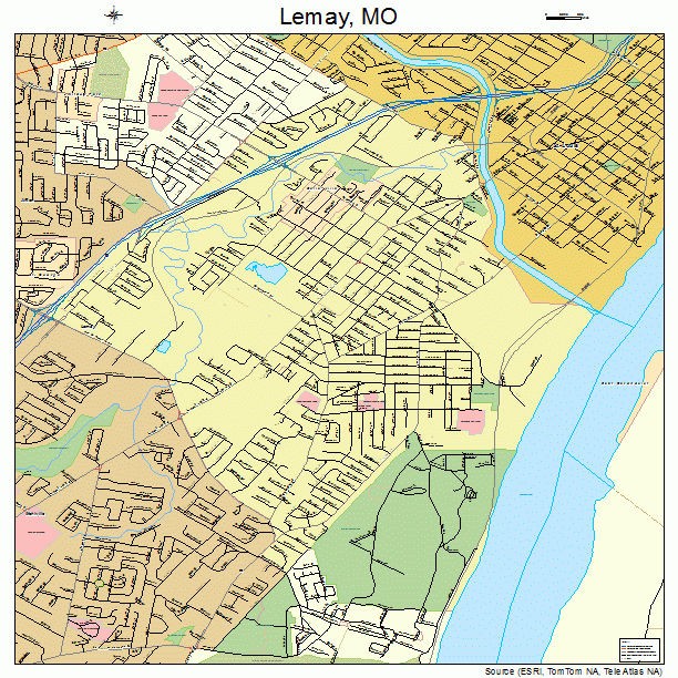 Lemay, MO street map