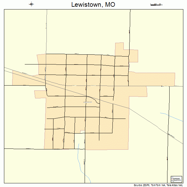 Lewistown, MO street map