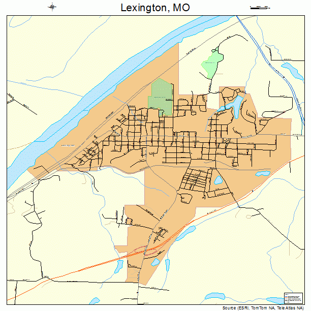 Lexington, MO street map