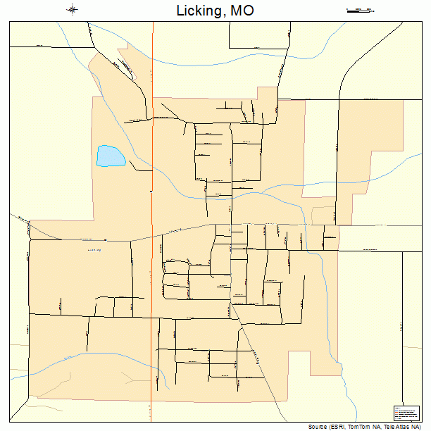 Licking, MO street map