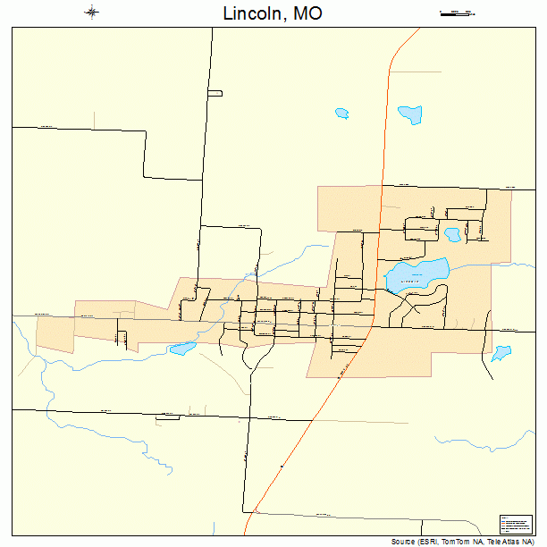 Lincoln, MO street map