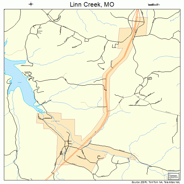 Linn Creek, MO street map