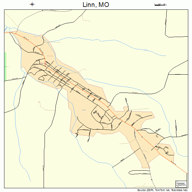 Linn, MO street map