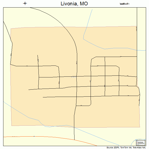 Livonia, MO street map