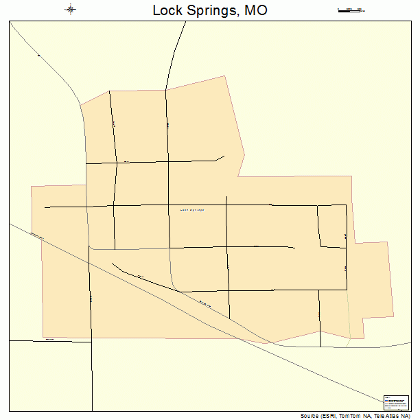 Lock Springs, MO street map