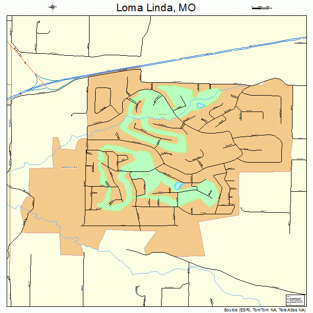 Loma Linda, MO street map