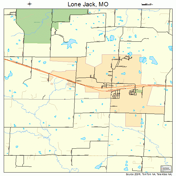 Lone Jack, MO street map