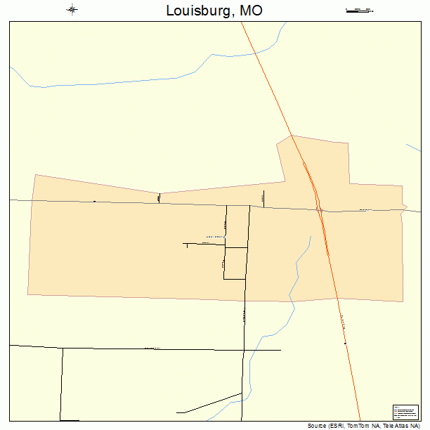 Louisburg, MO street map