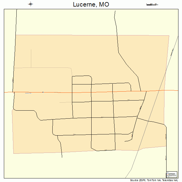 Lucerne, MO street map