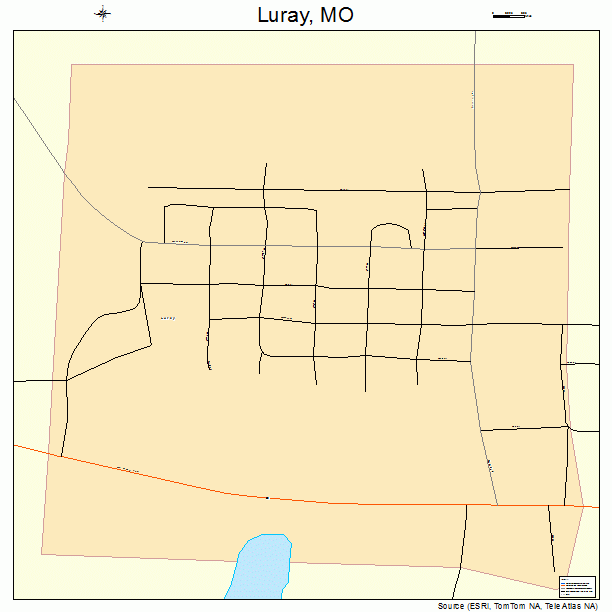 Luray, MO street map