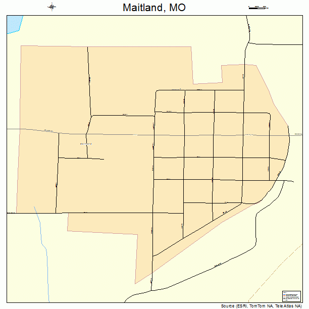 Maitland, MO street map