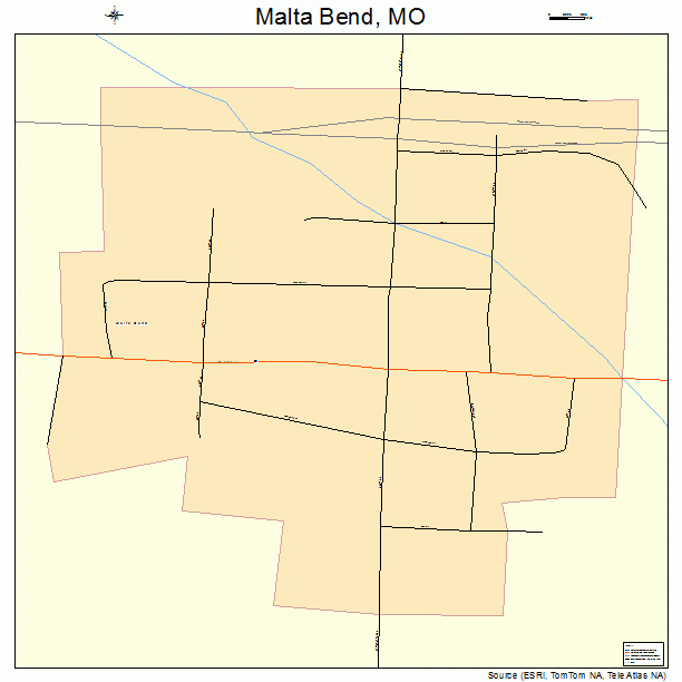 Malta Bend, MO street map