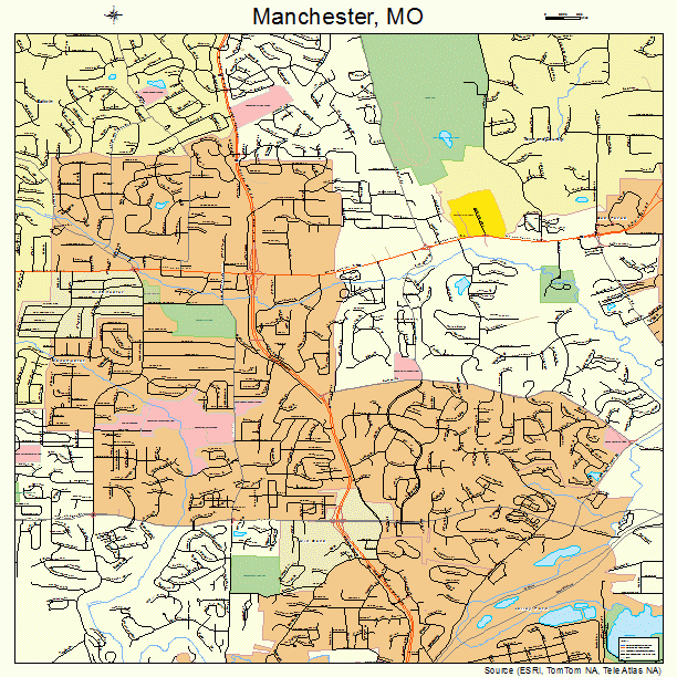 Manchester, MO street map