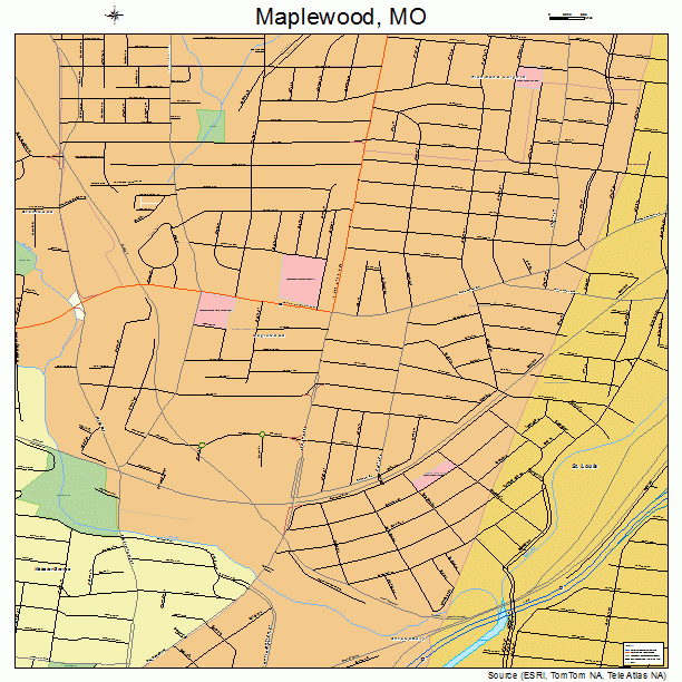 Maplewood, MO street map