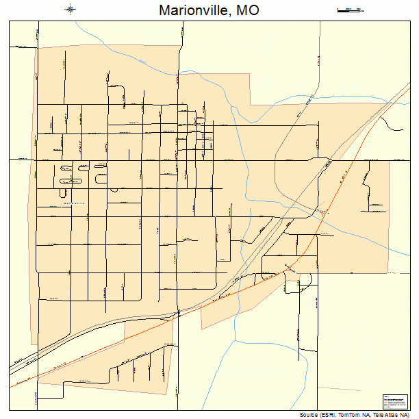 Marionville, MO street map