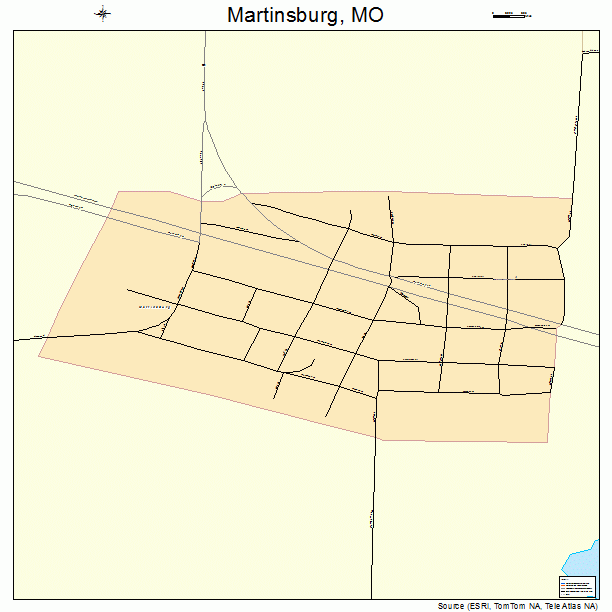 Martinsburg, MO street map