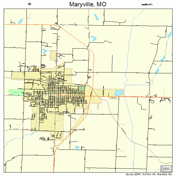 Maryville, MO street map