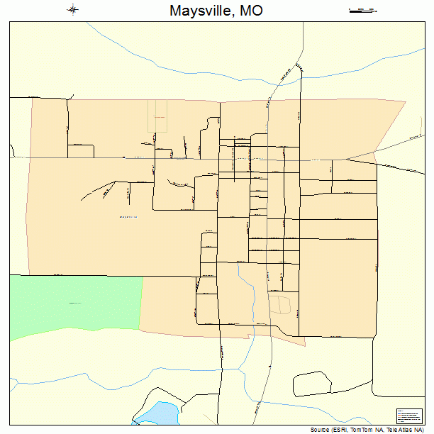 Maysville, MO street map
