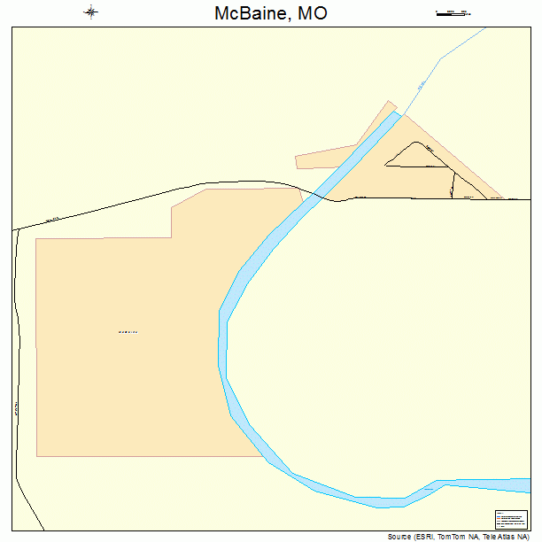 McBaine, MO street map
