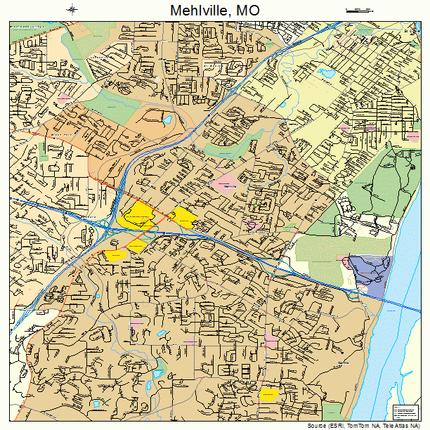 Mehlville, MO street map