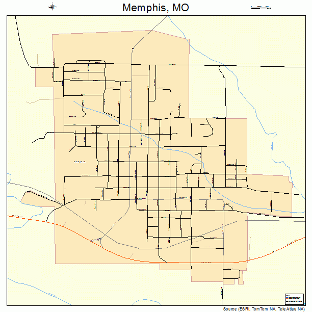 Memphis, MO street map