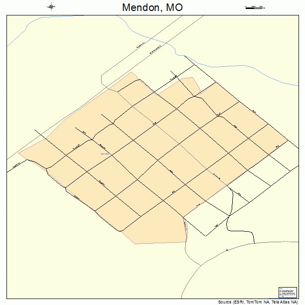 Mendon, MO street map