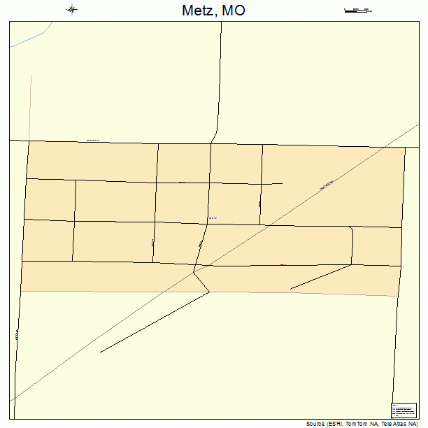 Metz, MO street map