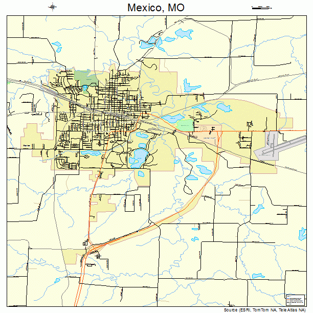 Mexico, MO street map