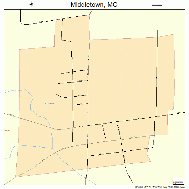 Middletown, MO street map