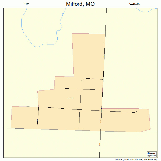 Milford, MO street map