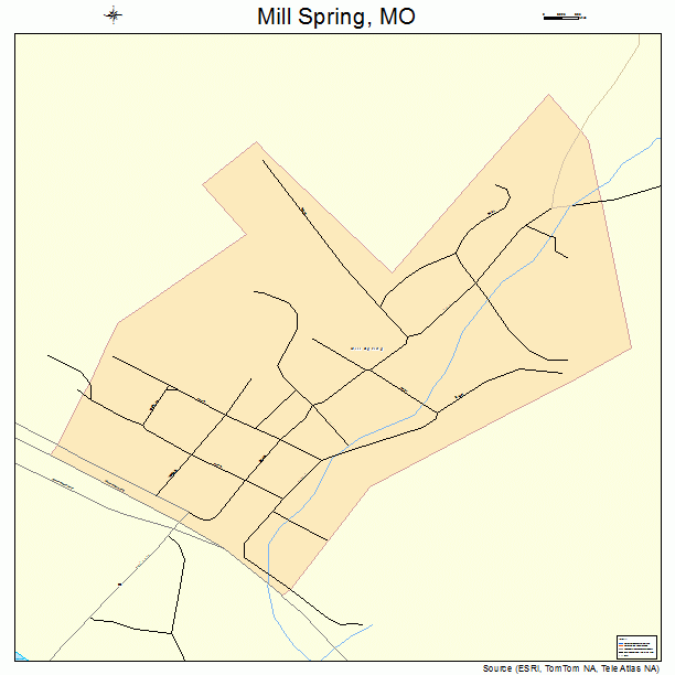 Mill Spring, MO street map