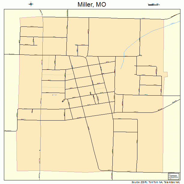 Miller, MO street map