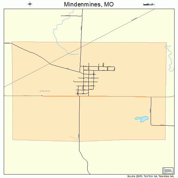 Mindenmines, MO street map